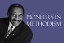 Bishop Woodie W. White, the first executive secretary of the General Commission on Religion and Race and the first Black person to head a United Methodist general agency, was tasked with the oversight of the merger of the Central Jurisdiction annual conferences and the geographical annual conferences. Photo courtesy of the Council of Bishops; graphic by Laurens Glass, UM News.