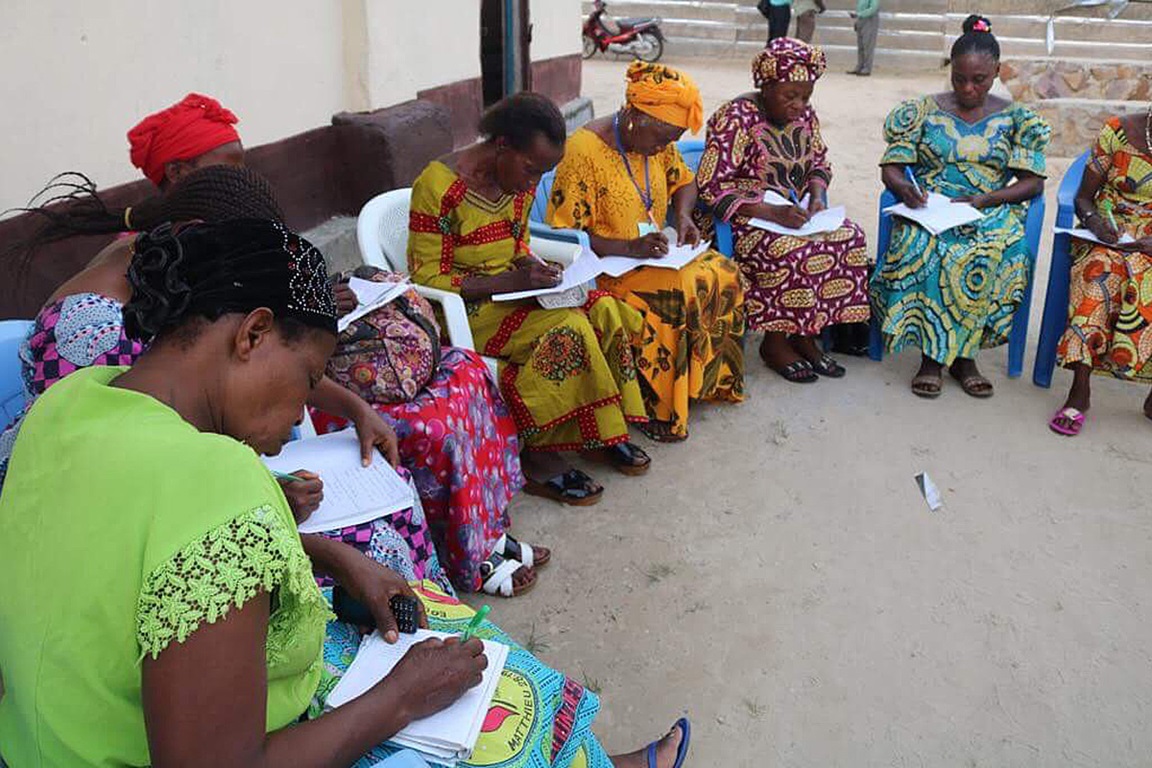 Female pastors take notes during training at the Oriental and Equator Annual Conference in Kisangani, Congo, in July, 2018. Photo by Judith Osongo Yanga, UMNS