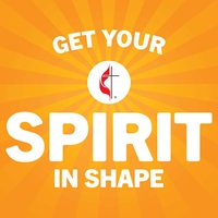 Get Your Spirit in Shape features conversations to help us keep our souls as healthy as our bodies. Logo by Sara Schork, United Methodist Communications.