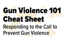 Gun Violence 101 logo from the United Methodist General Board of Church & Society. 