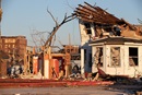 Muchos edificios en el centro de Mayfield, Kentucky, fueron destruidos por un tornado el 10 de diciembre de 2021. Foto de Mike DuBose, UM News.