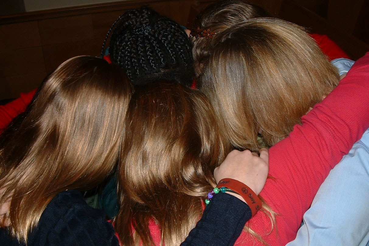 Being part of a Covenant Discipleship group can link you as PFFs - Prayer Friends Forever, as this group of girls calls themselves. Photo courtesy of Melanie Gordon, Discipleship Ministries.