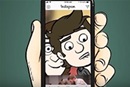 John and Charles Wesley take a smartphone selfie in this cartoon illustration by Charlie Baber for the video series Wesleys Take the Web.