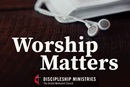 Worship Matters is a podcast from the worship team of Discipleship Ministries, designed to deal with the intricacies of planning worship each week. Logo by United Methodist Discipleship Ministries.