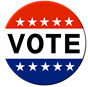Vote sticker image by Amberzen on Pixabay.com.